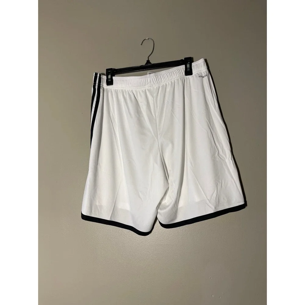 Adidas Manchester United Men's Home AEROREADY Soccer Shorts White Sz 2XL New